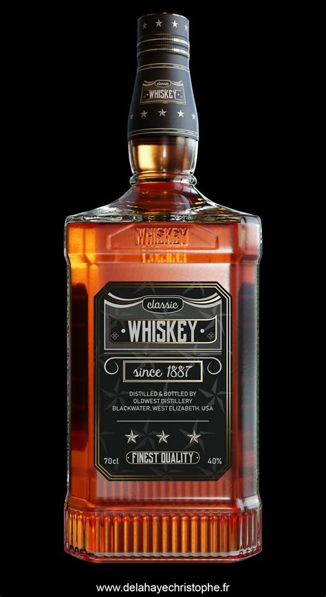 Bottle of Whiskey .